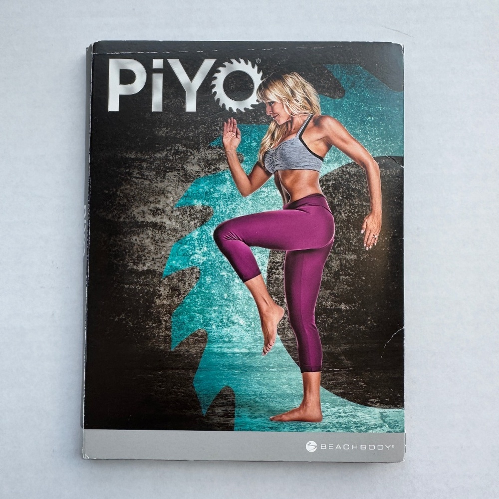 PIYO Beachbody Home Workout Program 3 Disc Pilates Yoga DVD Set Low Impact Core